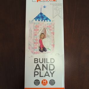 Pink and Blue Castle Play Tent for Kids